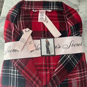 Victoria's Secret - Flannel Plaid PJ Set - Large NWT